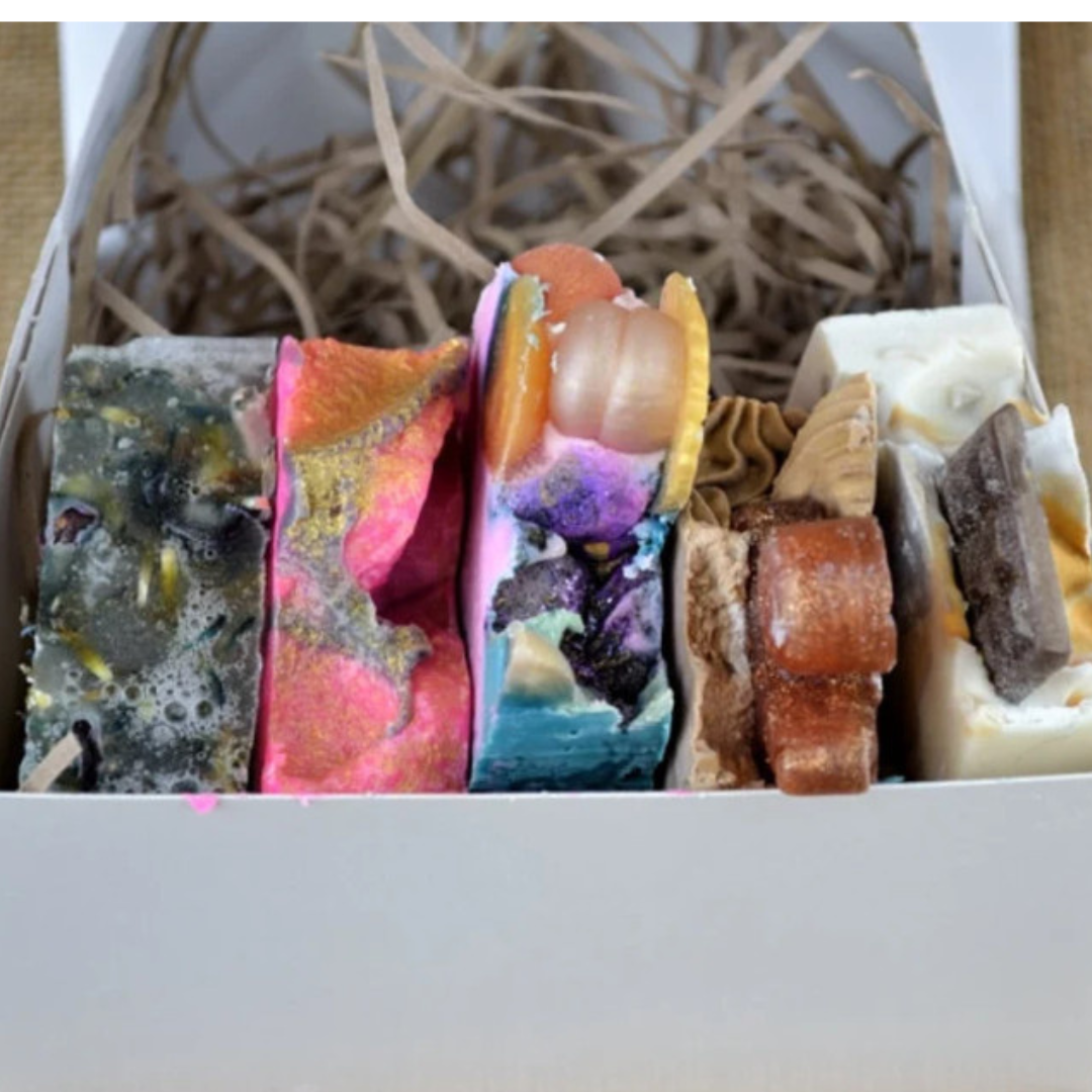 Handmade Soap Gift Set - 5 Different Cold Process Soaps - Vegan Soap Gift-2