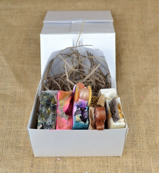 Handmade Soap Gift Set - 5 Different Cold Process Soaps - Vegan Soap Gift-0