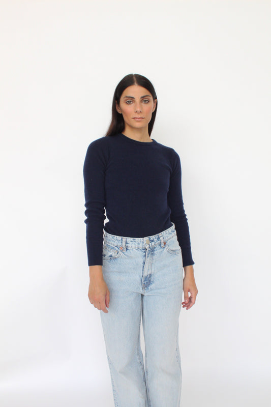 Girocollo basico in misto Cashmere - Aida-0