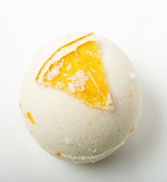 Orange, Basil and Lime Bath Bomb with Nourishing Apricot Kernel Oil-0