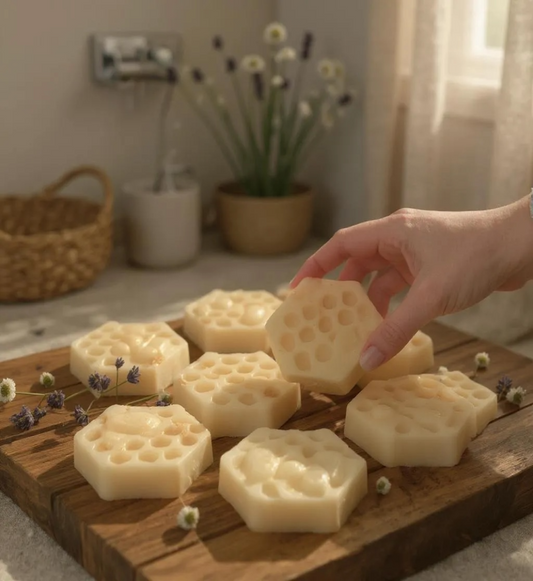 Honey Soap in Peppermint and Lime Oils, Honey from our Hives-0