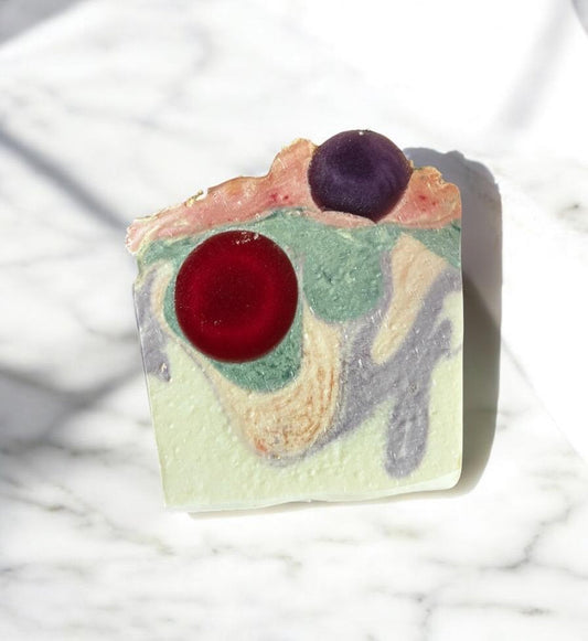 Pink Lemonade Soap Slice - Vegan - SLS Free - Cold Process Soap-0