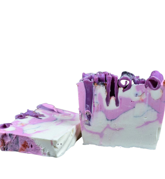 Pomegranate Noir Scented Soap Slice - Vegan - SLS Free - Cold Process Soap-0