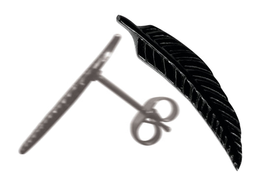 Dreamcatcher Oorbellen Veer Zwart TFE03SBK-0