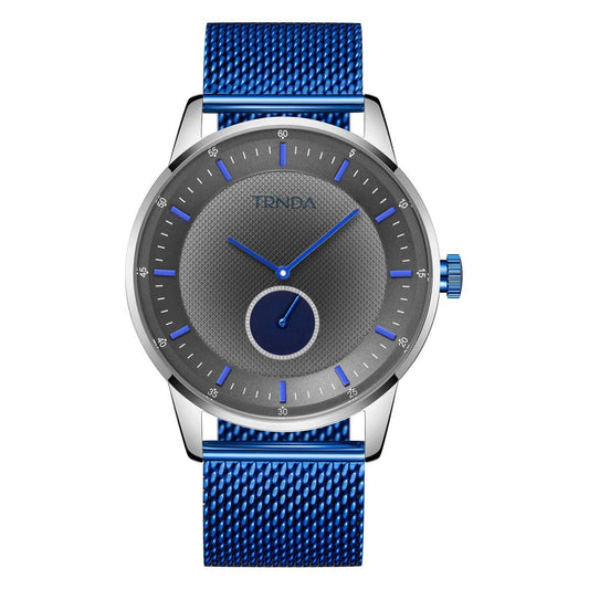 TRNDA Men's Stainless Steel Watch, Silver Dial | TRNDA43MM-0