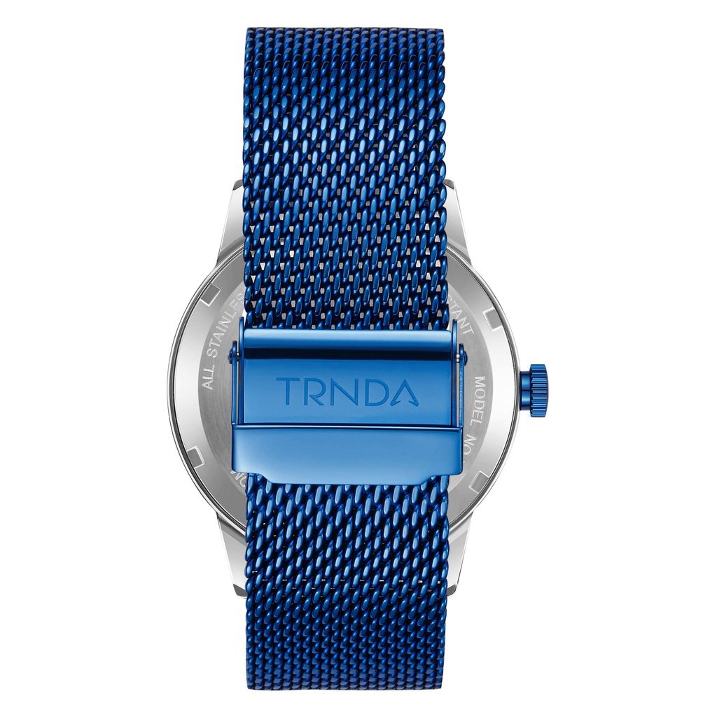 TRNDA Men's Stainless Steel Watch, Silver Dial | TRNDA43MM-4
