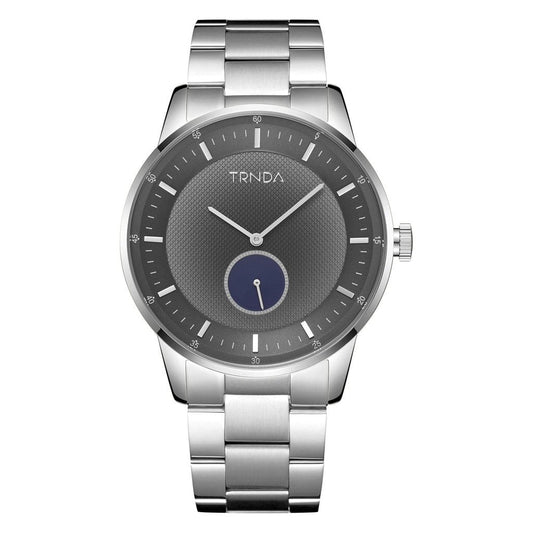 TRNDA Men's Stainless Steel Watch, Silver Gradient Dial | TRNDA43SS-0