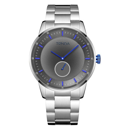 TRNDA Men's Stainless Steel Watch, Silver Dial | TSW43SILVER-0