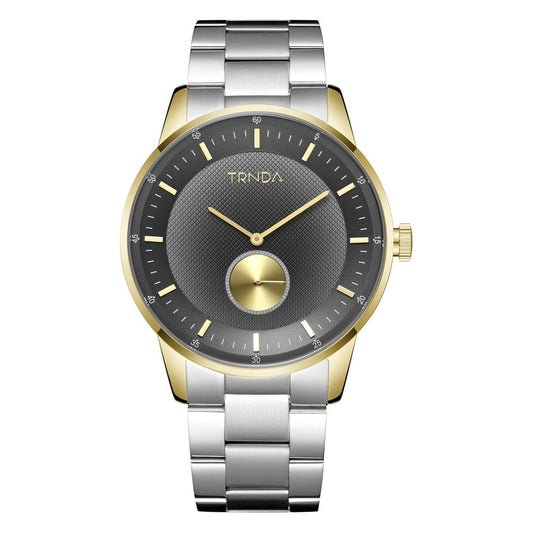 TRNDA Men's Gold Stainless Steel Watch, Gray Dial | TR-M43GSL-0