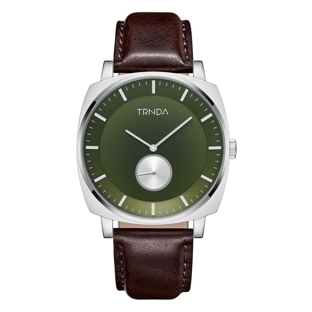 TRNDA Men's Stainless Steel Watch, Seaweed Green Dial | TRNDA45MM-0