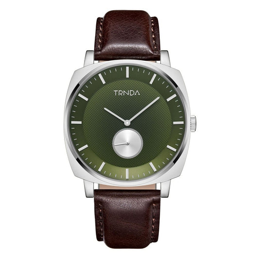 TRNDA Men's Stainless Steel Watch, Seaweed Green Dial | TRNDA45MM-0