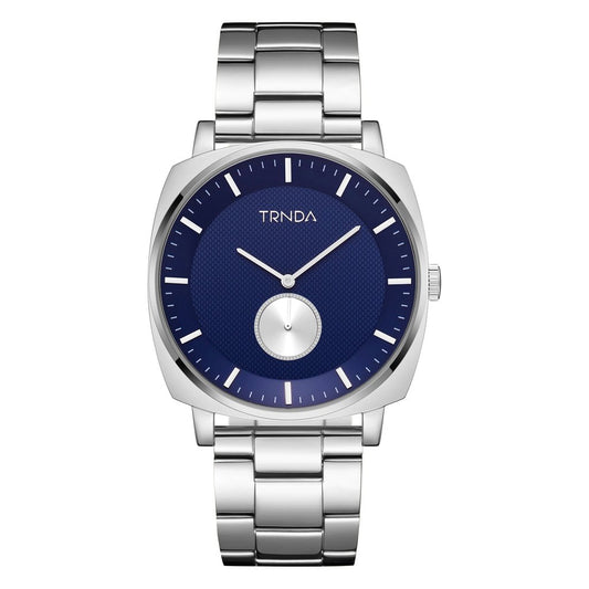 TRNDA Men's Stainless Steel Watch, Blue Dial | TRNDA-45MM-0