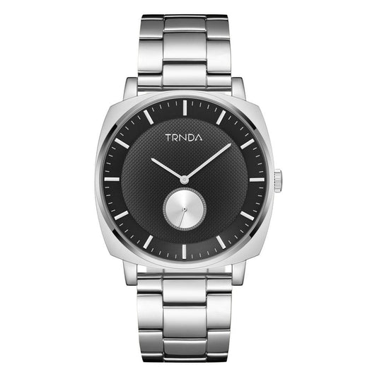 TRNDA Men's Stainless Steel Watch, Gradient Dark Grey Dial | TRNDA-SQ45-0