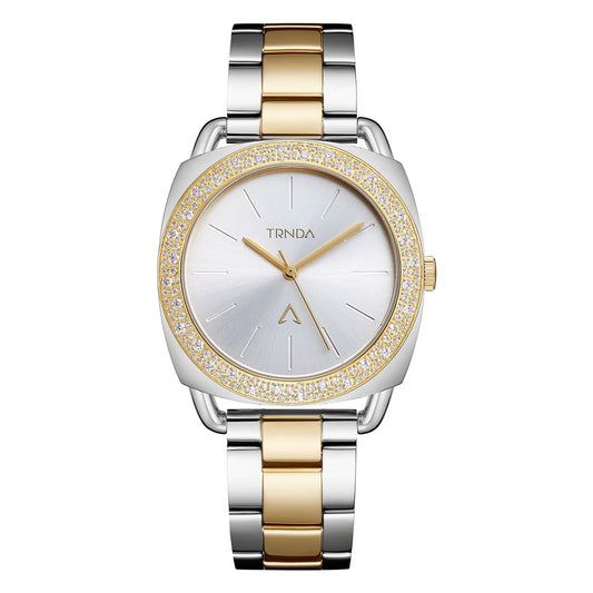 TRNDA Women's Stainless Steel Watch, Silver Dial | TRN-SS35G-0