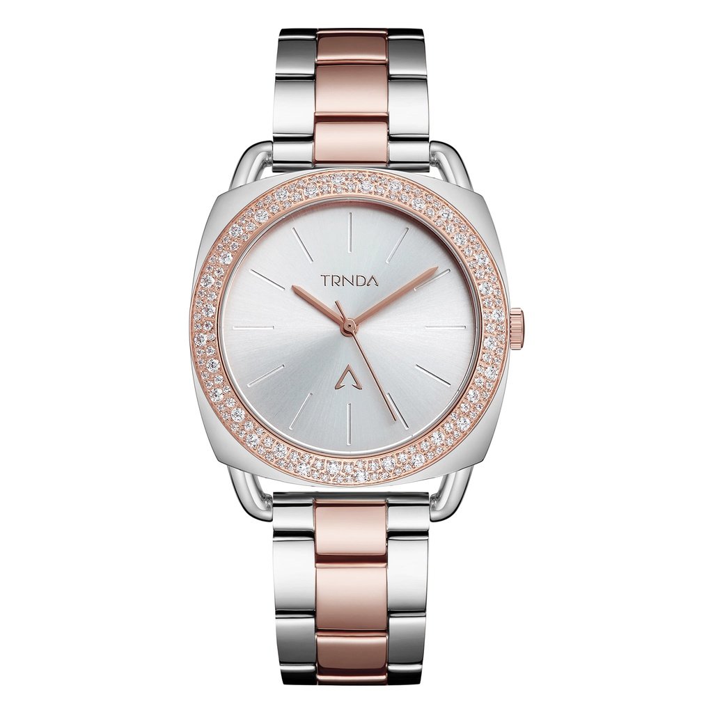 TRNDA Women's Stainless Steel Watch, Silver-Rose Gold | TRNDA-SS35-0