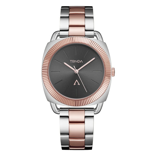 TRNDA Women's Stainless Steel Watch, Two Tone Silver-Rose Gold | TRN-WCH-001-0