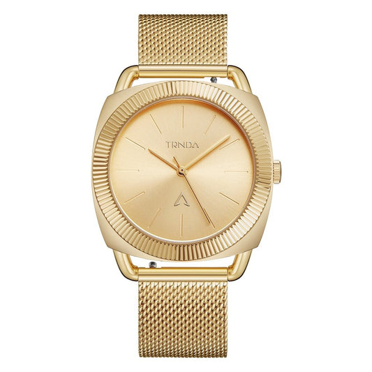 TRNDA Women's Gold Stainless Steel Watch, Gold Dial | TRNDA-001-0
