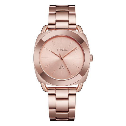 TRNDA Women's Rose Gold Stainless Steel Watch, Round Dial | TRNDA-001-0