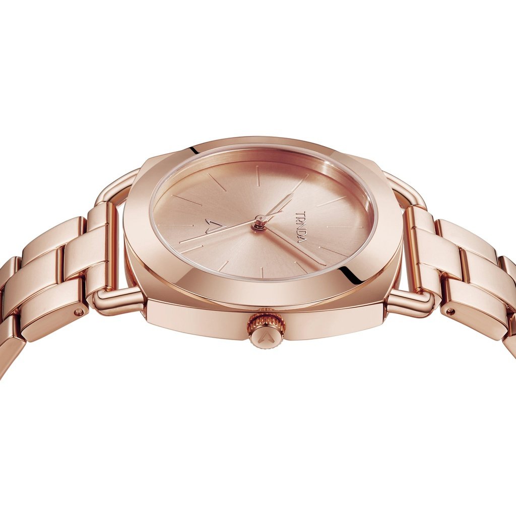TRNDA Women's Rose Gold Stainless Steel Watch, Round Dial | TRNDA-001-2