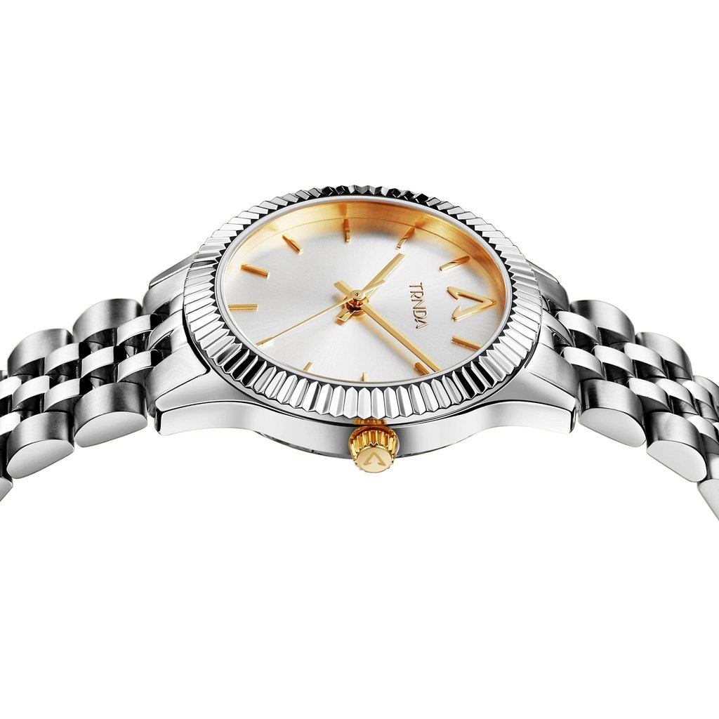 TRNDA Women's Stainless Steel Watch, Silver Dial | TRNDA-S32MM-2