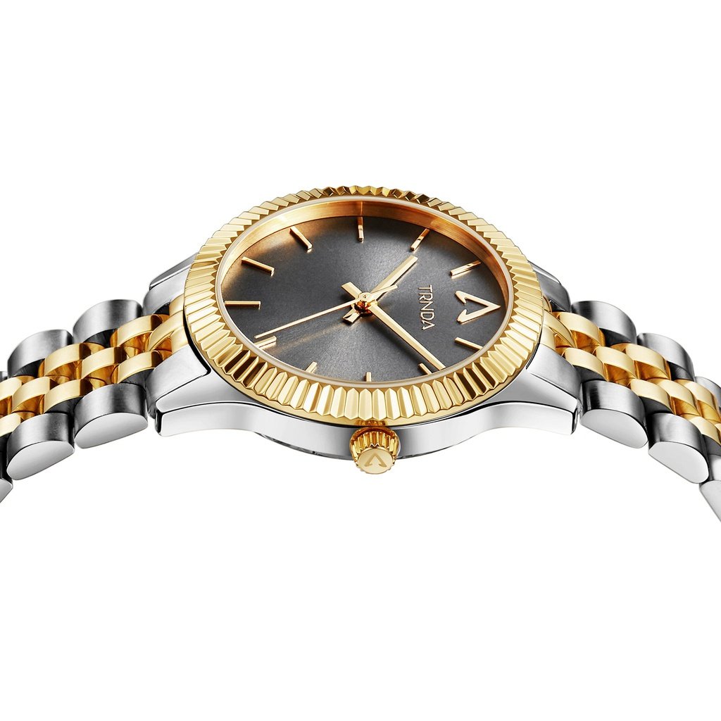 TRNDA Women's Stainless Steel Watch, Gray Dial | TRN-SS32MM-2