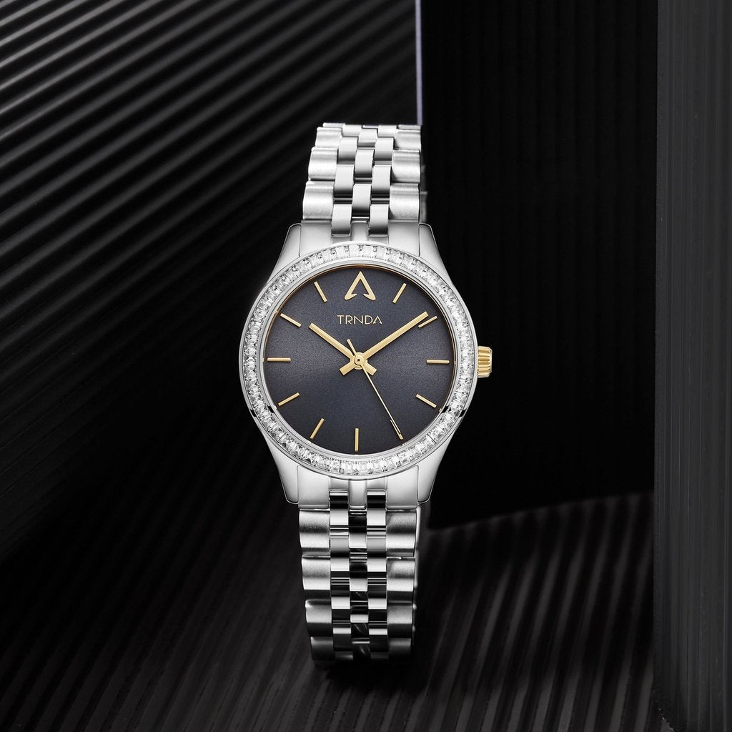 TRNDA Women's Silver Stainless Steel Watch, Gray Dial | TRNDA32MM-4
