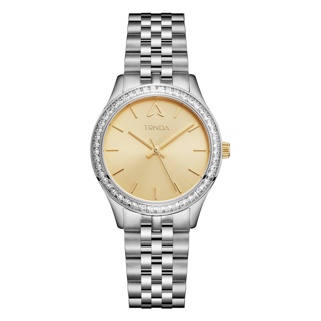 TRNDA Women's Stainless Steel Watch, Gold Dial | TRNDA032SIL-0