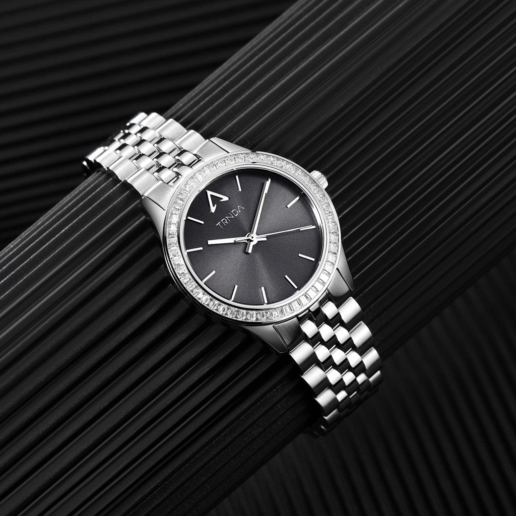 TRNDA Women's Stainless Steel Watch, Gray Dial | TRN-SS32-GD-4