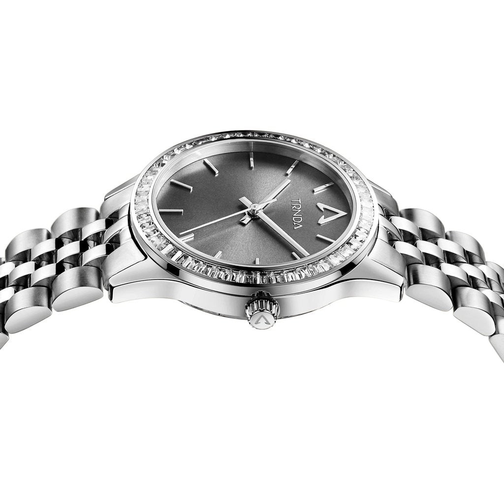 TRNDA Women's Stainless Steel Watch, Gray Dial | TRN-SS32-GD-2