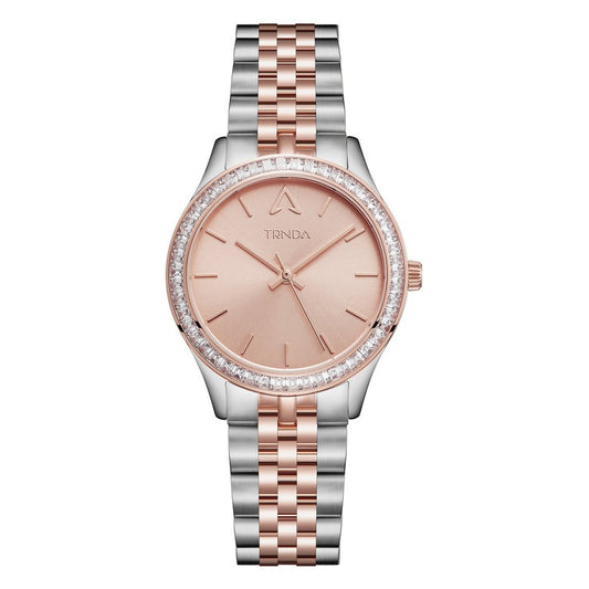 TRNDA Women's Stainless Steel Watch, Rose Gold Dial | TR32MM-0