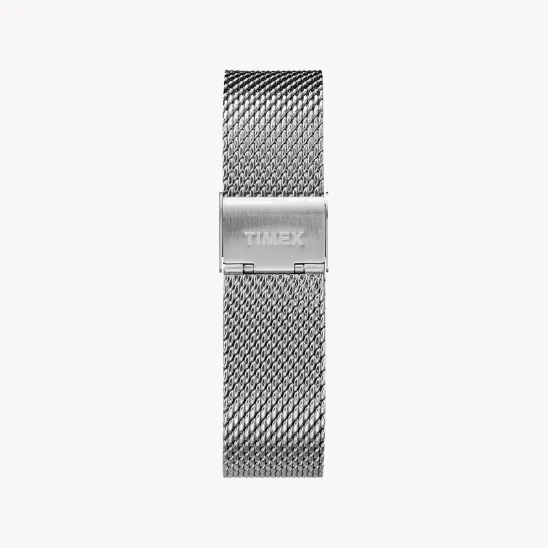 Timex Men's Silver Stainless Steel Watch, White Dial | TW2R27100-2