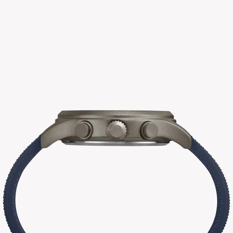 Timex Men's Blue Silicone Watch, Brass Case | TW2R60300-1