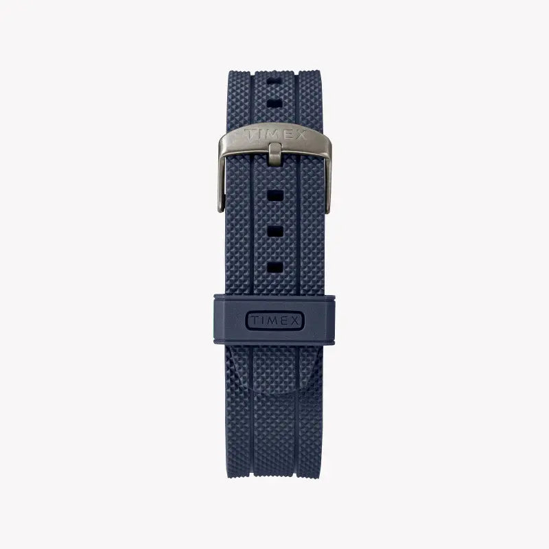 Timex Men's Blue Silicone Watch, Brass Case | TW2R60300-2