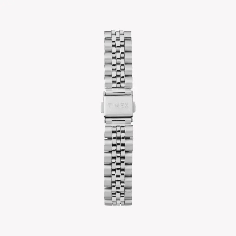 Timex Women's Silver Stainless Steel Watch, White Dial | TW2R69400-2