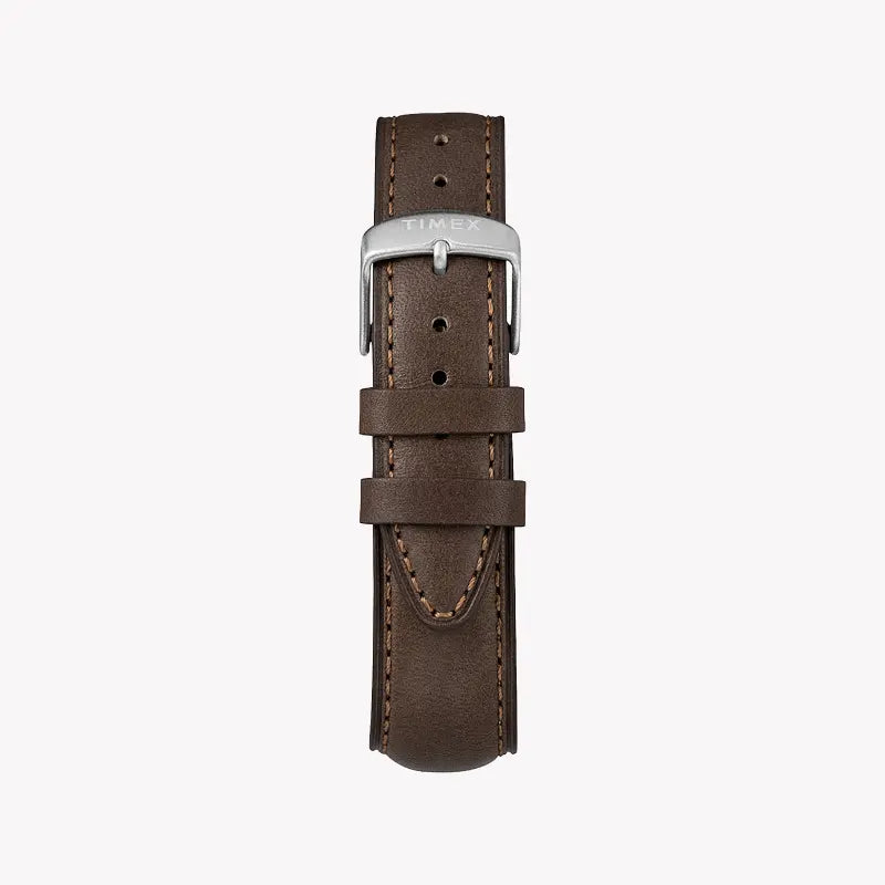 Timex Men's Brown Leather Watch, Tan Dial | TW2R88200-2