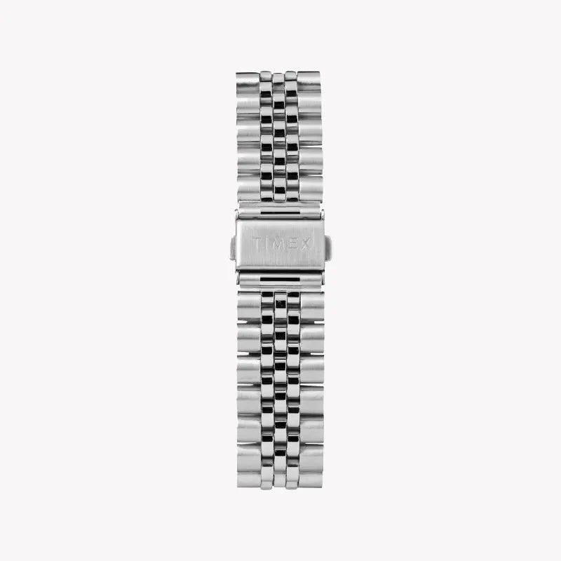 Timex Men's Silver Stainless Steel Watch, White Dial | TW2R88500-2