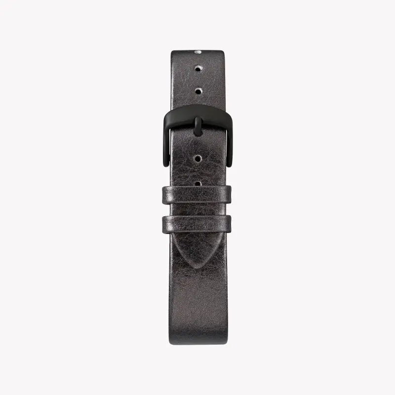 Timex Women's Black Leather Watch, Black Dial | TW2R93000-2