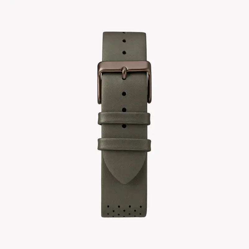 Timex Men's Gray Leather Watch, Gray Dial | TW2R97800-2