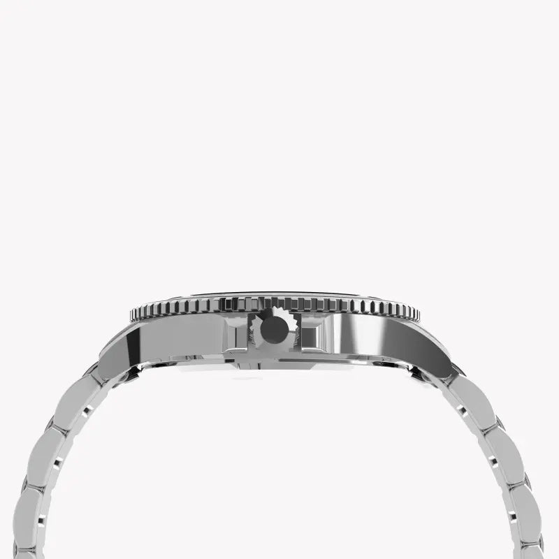 Timex Men's Silver Stainless Steel, Blue Dial | TW2U13200-1