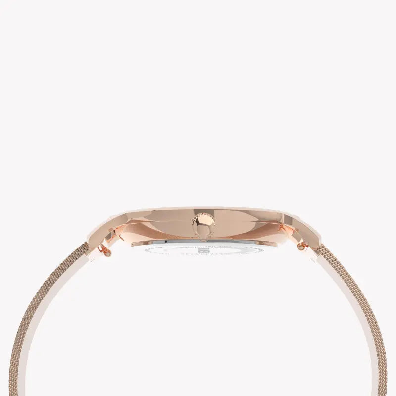 Timex Women's Rose Gold & Pink Watch, Brass Case | TW2U19000-1