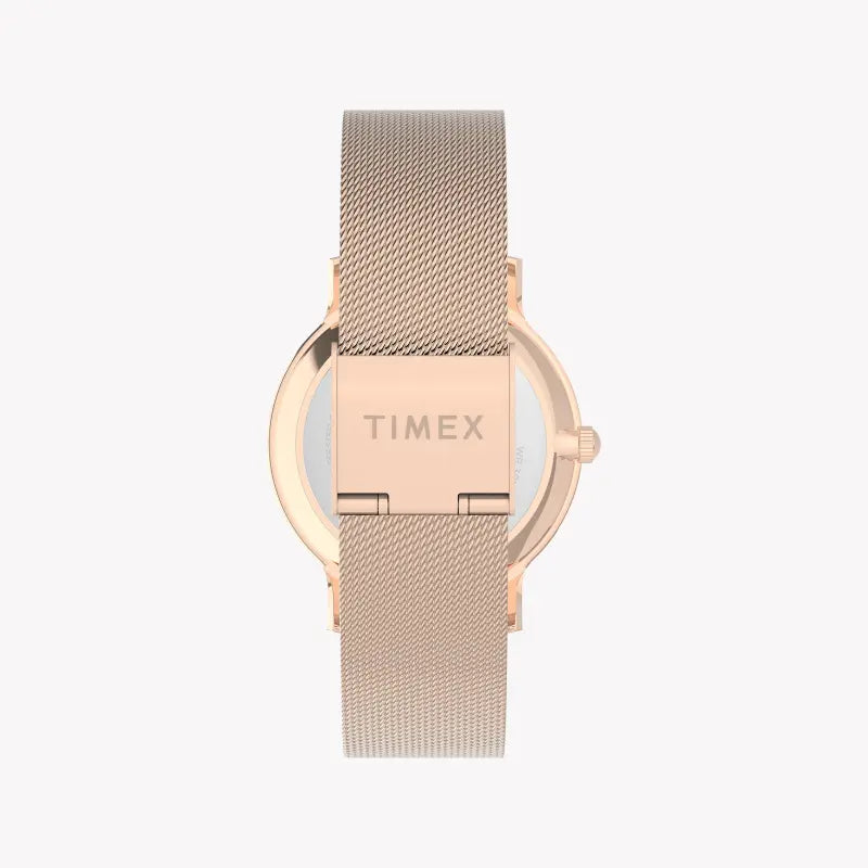 Timex Women's Rose Gold & Pink Watch, Brass Case | TW2U19000-2