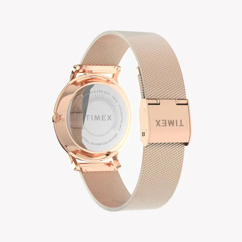 Timex Women's Rose Gold & Pink Watch, Brass Case | TW2U19000-3