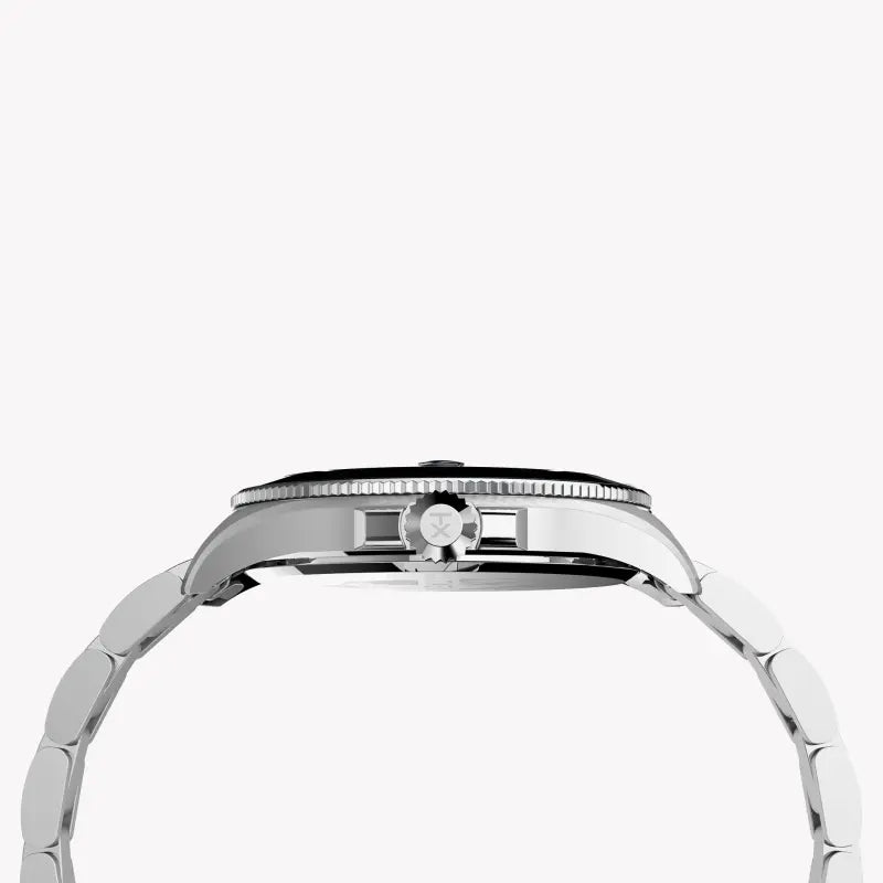 Timex Men's Silver Stainless Steel, Blue Dial | TW2U41900-1