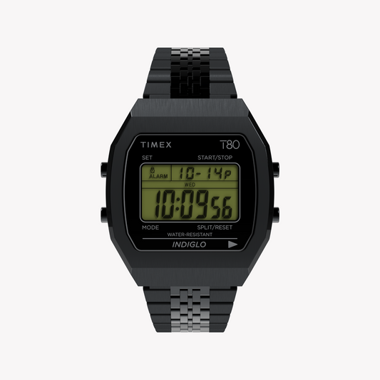 Timex Men's Black Stainless Steel Watch | Model TW2W91600-0