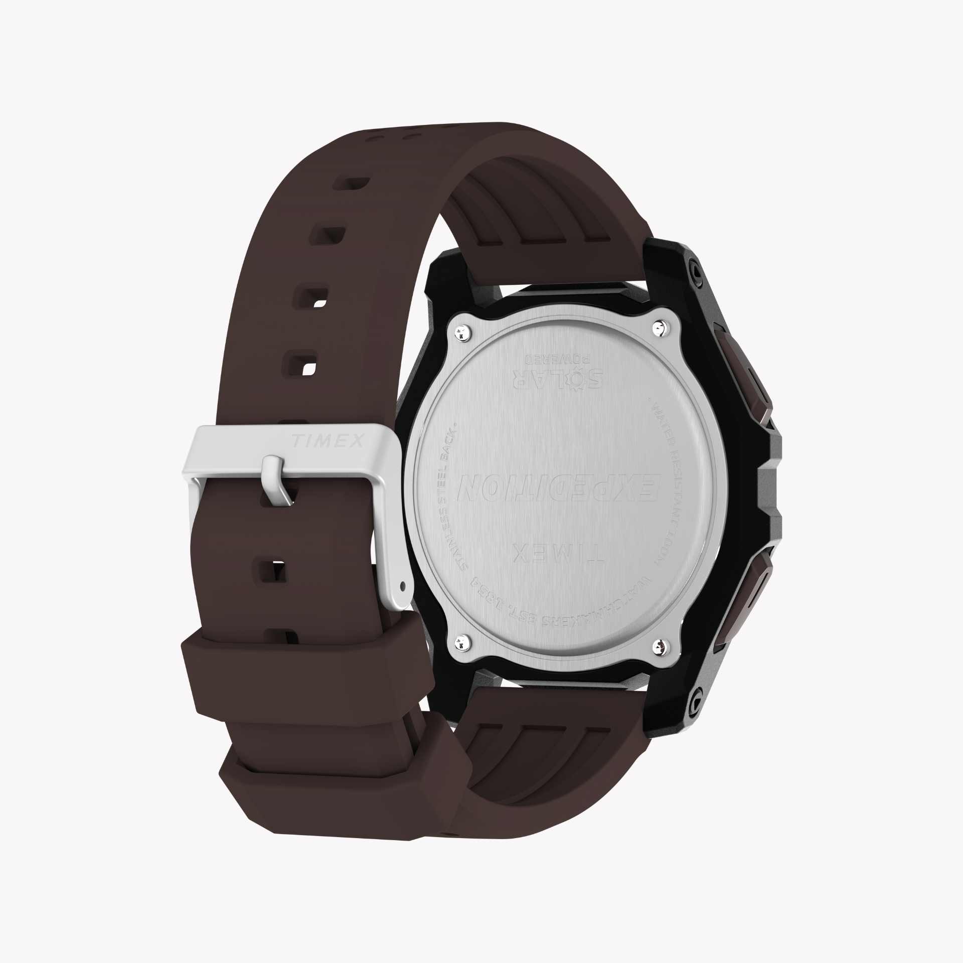 Timex Men's Black/Brown, Synthetic/Silicone | TW4B33800-2