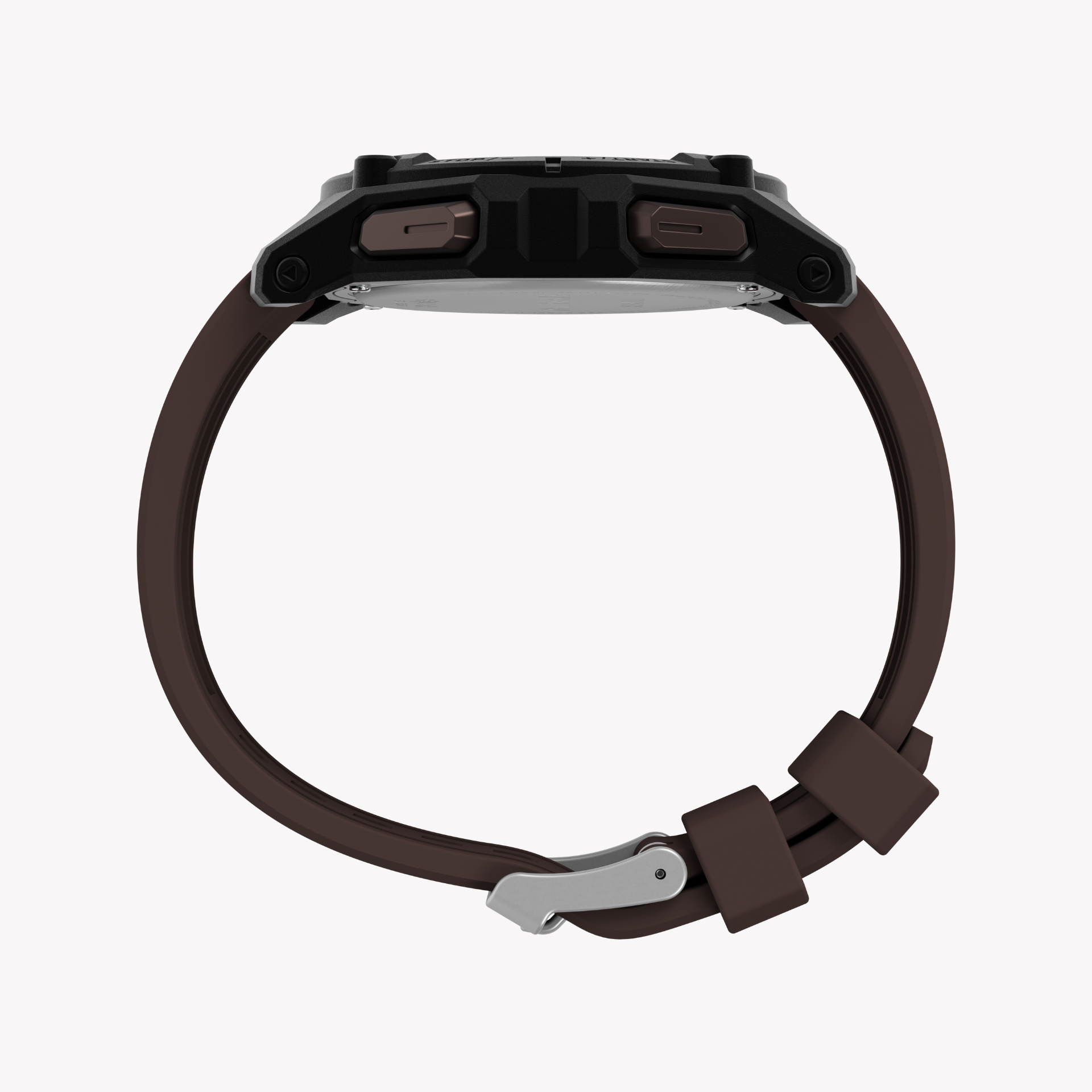 Timex Men's Black/Brown, Synthetic/Silicone | TW4B33800-1