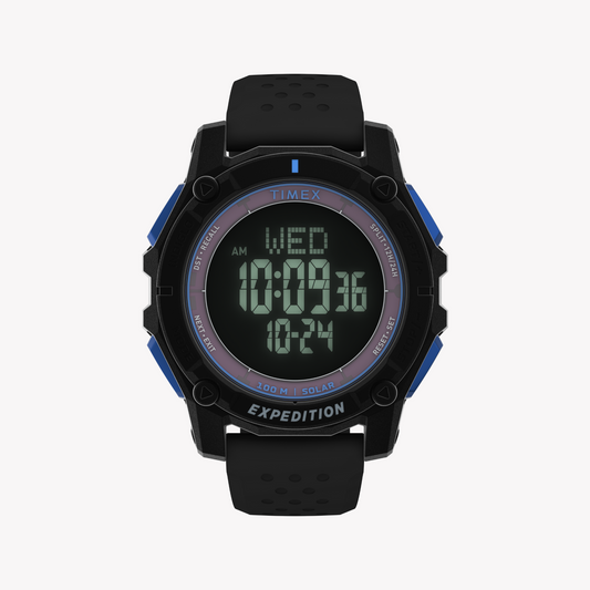TIMEX Men's Black Solar-Powered Watch | TW4B33900-0