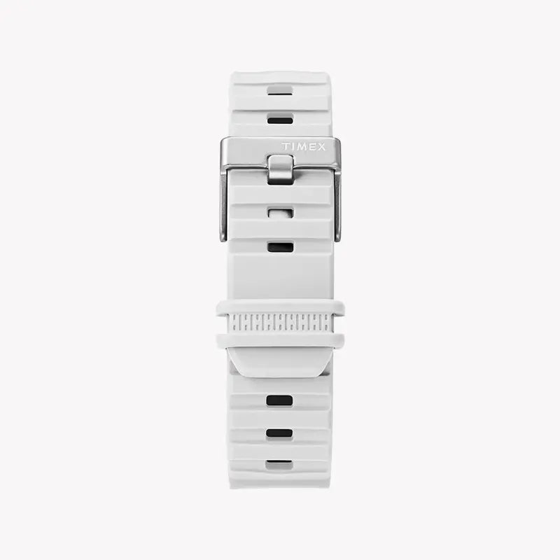 Timex Men's White Silicone Digital Watch, Resin Case | TW5M26400-2