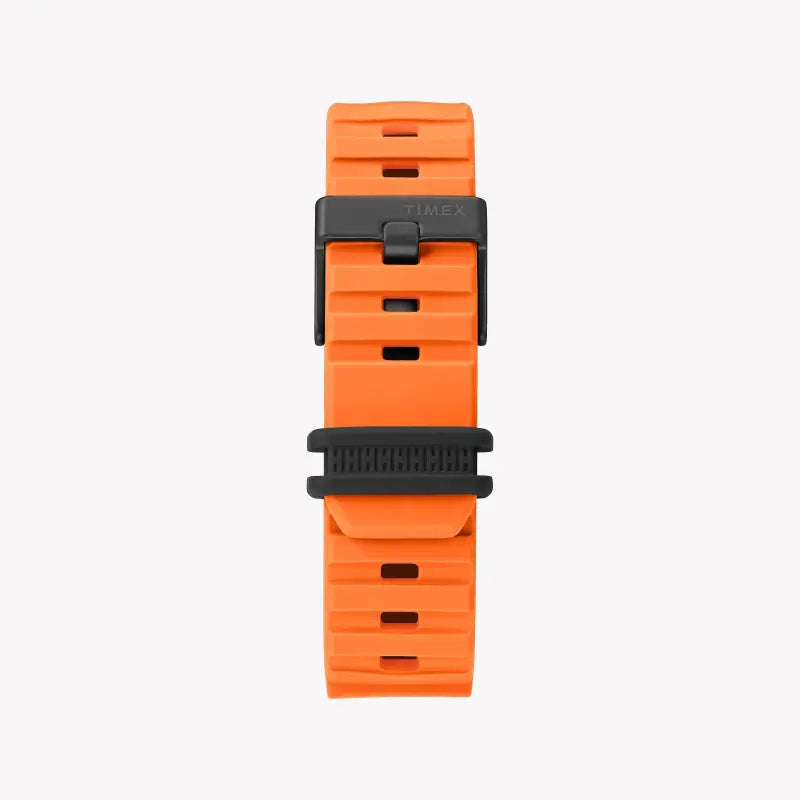 Timex Men's Orange Silicone Watch, Digital Dial | TW5M26500-2
