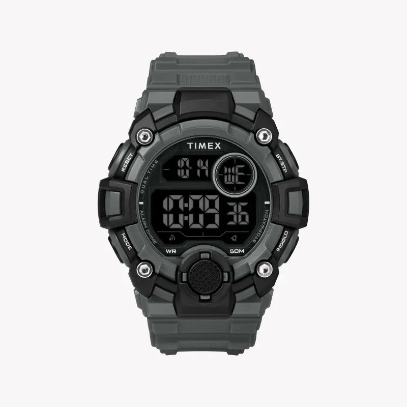 Timex Men's Gray Resin Watch, Digital Dial | TW5M27500-0